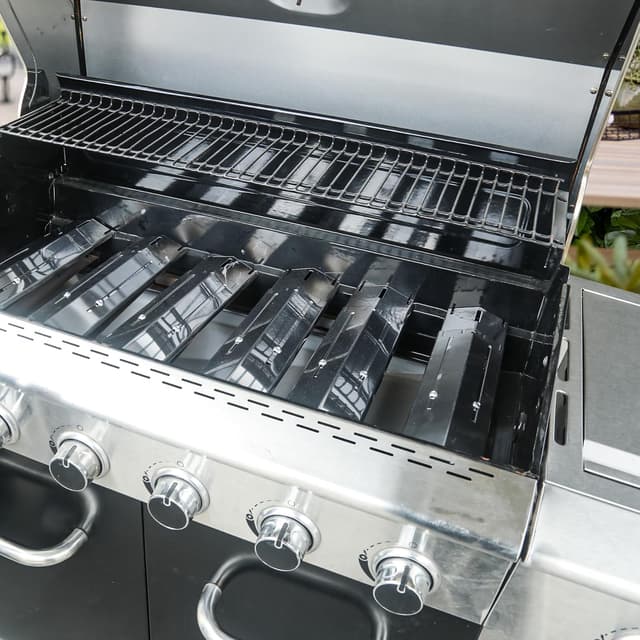 Thumbnail 6 de GLARETEX Universal Burner Cover Set (3-tlg.) – verstellbare Heizplatten aus Edelstahl für Gasgrills, 29,8 bis 53 cm