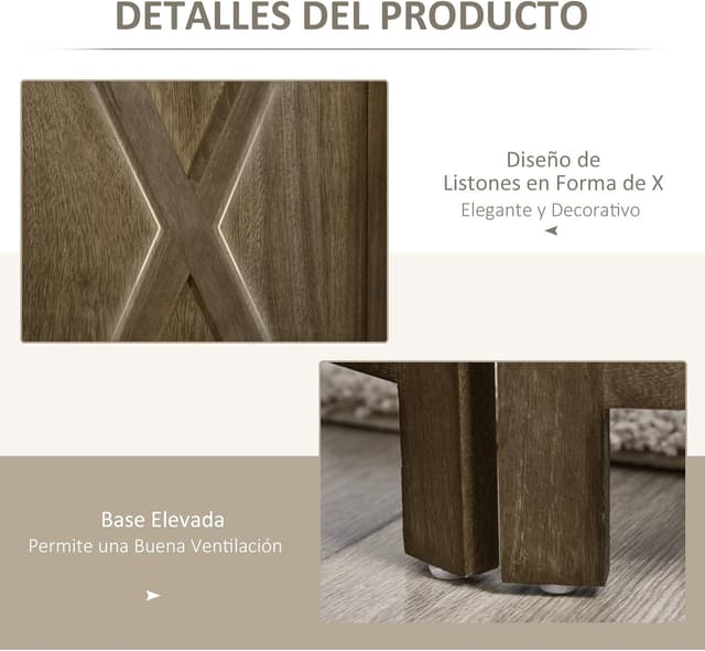 Thumbnail 4 de HOMCOM Biombo Plegable de 4 Paneles 182x170 cm 🏡