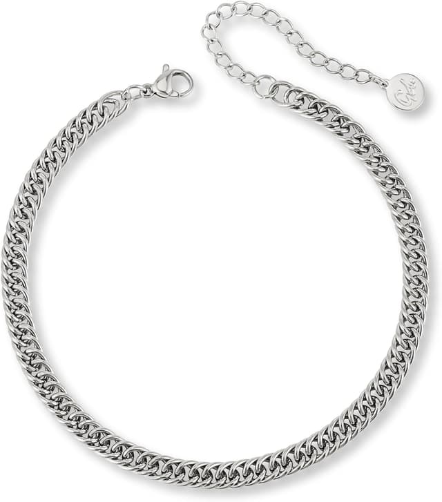 Thumbnail 6 de GD GOOD.designs Panzer-Fußkettchen für Damen (Gold, Silber oder Roségold) – wasserdicht, verstellbar 22–27 cm