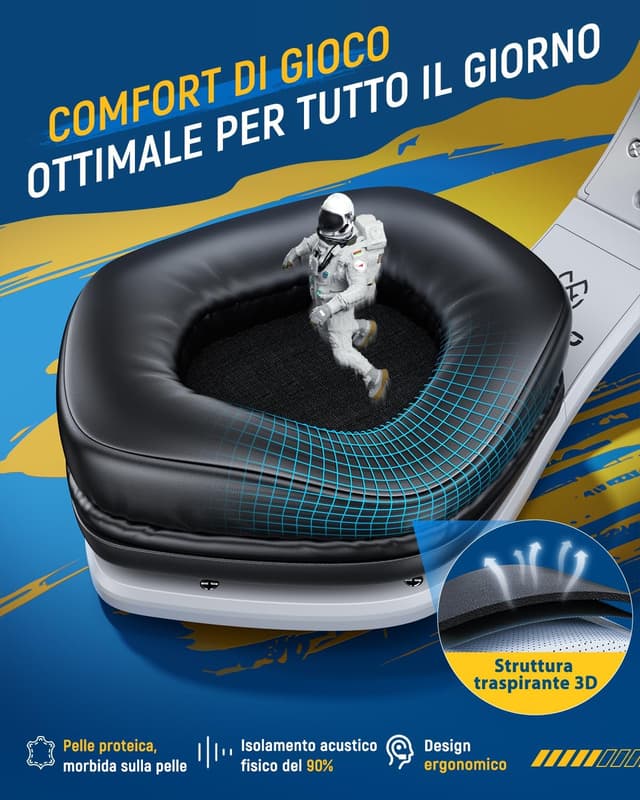 Detalle 2 de Tatybo Cuffie Gaming Wireless 40 Ore