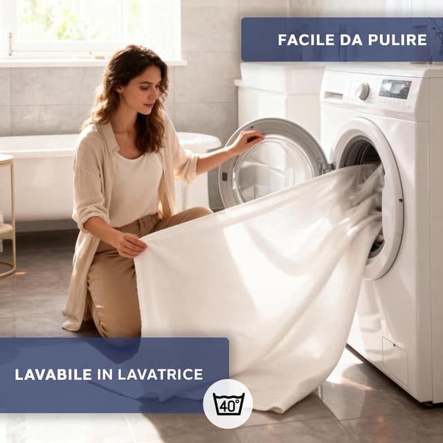 Detalle 1 de Caleffi Topper Matrimoniale in Memory Foam 160x190, 6 cm – sfoderabile e antibatterico