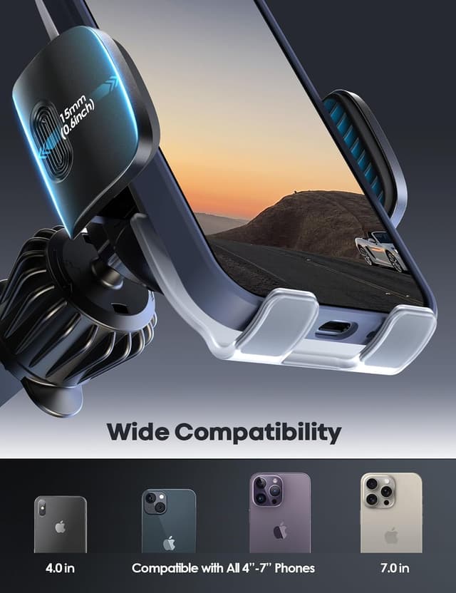 Thumbnail 5 de Lamicall Car Phone Holder Vent universal 4–7”
