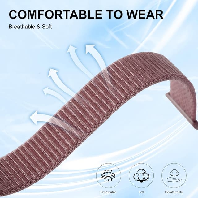 Detalle de ZOOROO Nylon Loop Sport replacement bands for Hume Health Band (adjustable breathable strap)