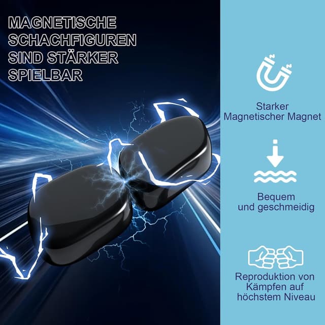 Detalle 2 de Gezimetie Magnetisches Schachspiel 20 Stück