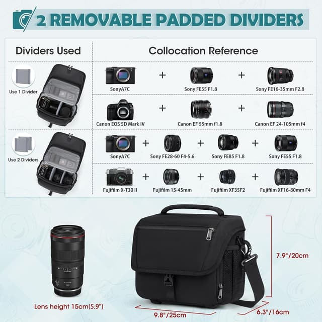Thumbnail 2 de RAINSMORE Camera Bag Professional