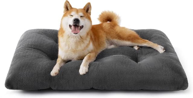 Detalle de Bedsure Hundebett Grau 89x58x8 cm