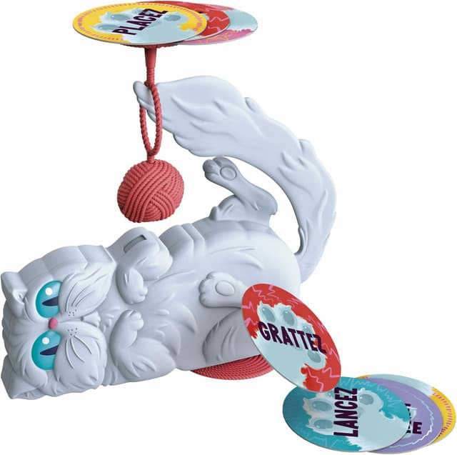 Detalle de Hasbro Gaming Griffe-Matou (édition française) : jeu de cartes du félin malin pour 3 à 6 joueurs dès 8 ans
