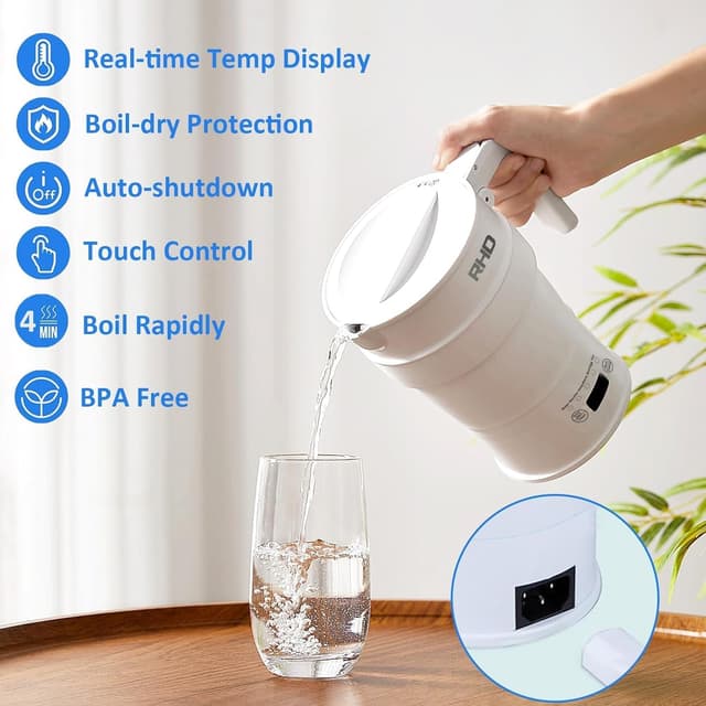 Thumbnail 2 de Faltbarer Reisewasserkocher Klein 0,7 l