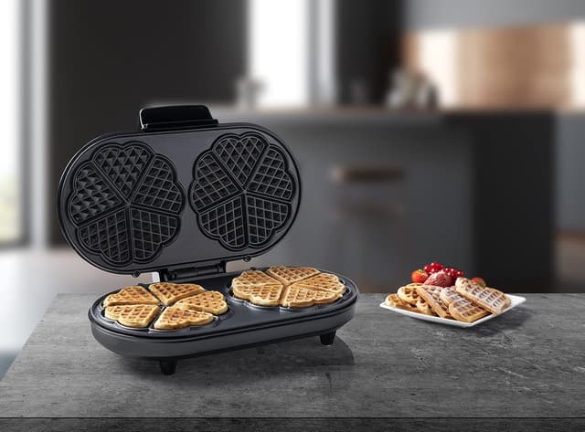 Thumbnail 2 de BESTRON Piastra doppia waffle 1200 Watt rame