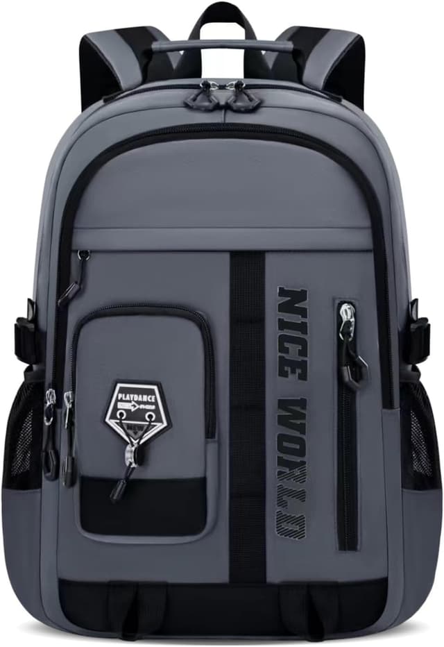 Detalle de Amythe zaino per ragazzo/adolescente impermeabile e leggero, grigio, per computer 15,6