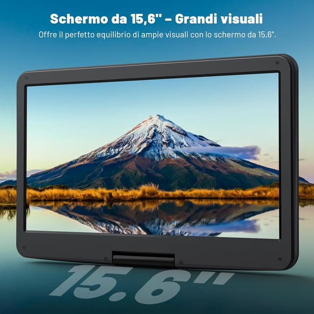 Thumbnail 1 de POFOTO Lettore DVD Portatile 15,6"