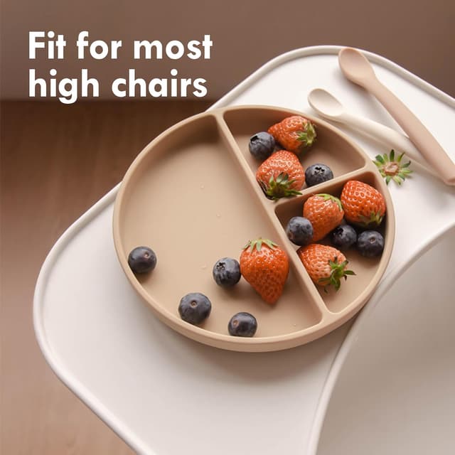 Thumbnail 6 de Moonkie Silikon Kinderteller 3er-Set mit Deckel und Saugnapf