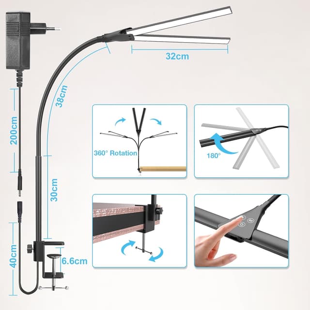Thumbnail 6 de Hensam Schreibtischlampe 1400 lm LED dimmbar