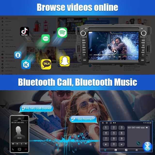 Detalle de Junsun 4Core 64GB Android 13 Car Stereo Head Unit for Select Chevy Silverado, Tahoe, GMC Sierra/Yukon (2007–2013)