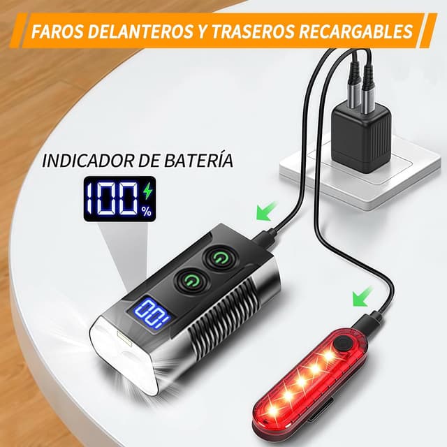 Thumbnail 3 de REHKITTZ Luz Bicicleta 3300 lúmenes