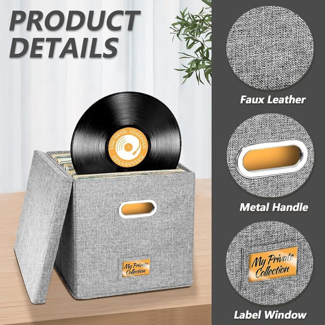 Thumbnail 1 de Aolawco 12 inch Vinyl Record Storage Box
