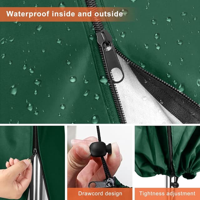 Detalle de Newthinking rotary washing line cover 420D