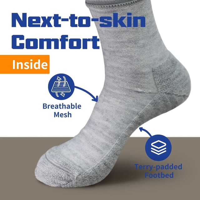 Detalle de Facool Merino diabetic socks 3 pairs
