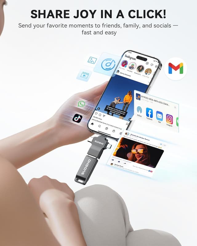 Thumbnail 5 de SUDEHO MFi Certified USB Stick 128GB for iPhone