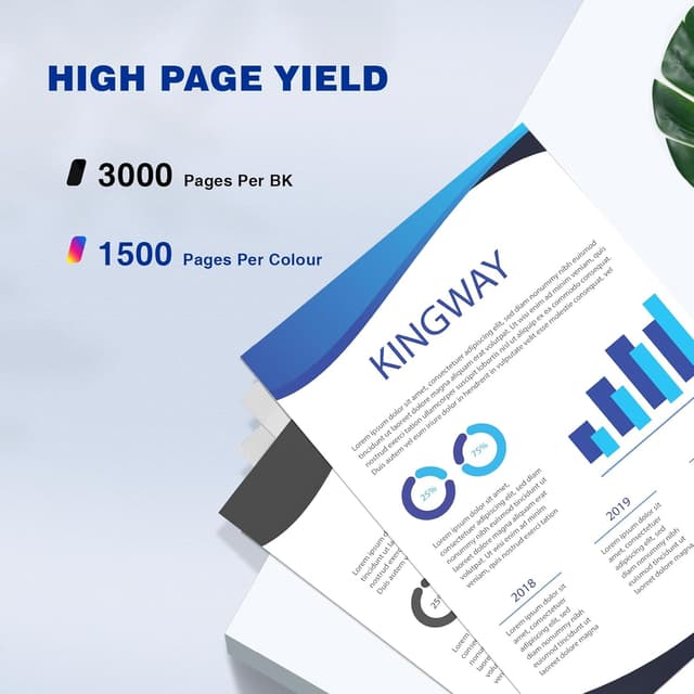 Detalle de KINGWAY LC422XL 4‑Pack Ink Cartridges 🖨