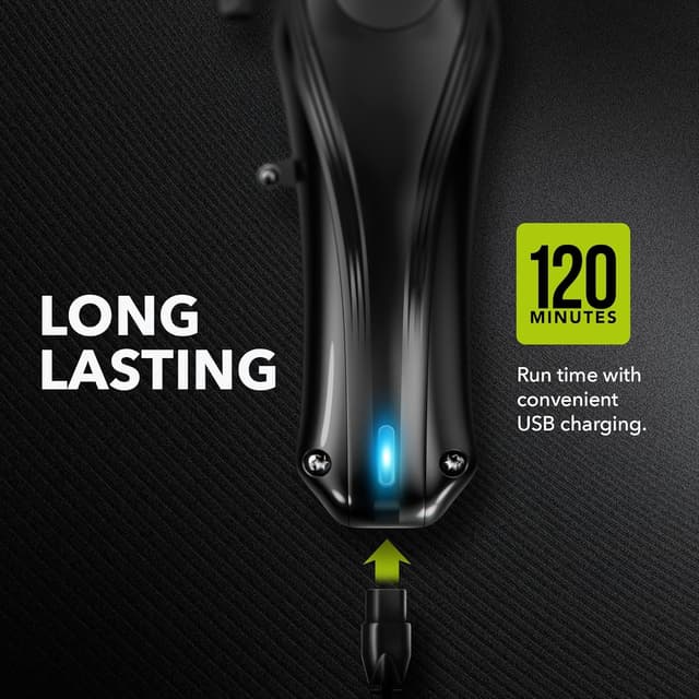 Detalle de Wahl Rapid Clip tagliacapelli ricaricabile USB con trimmer orecchie/naso