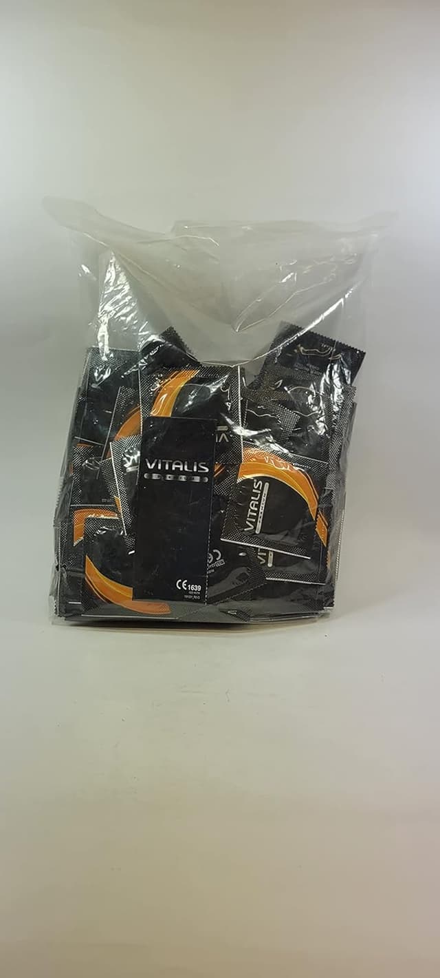 Detalle 2 de Vitalis Ribbed Condones Premium 100 unidades 🛡