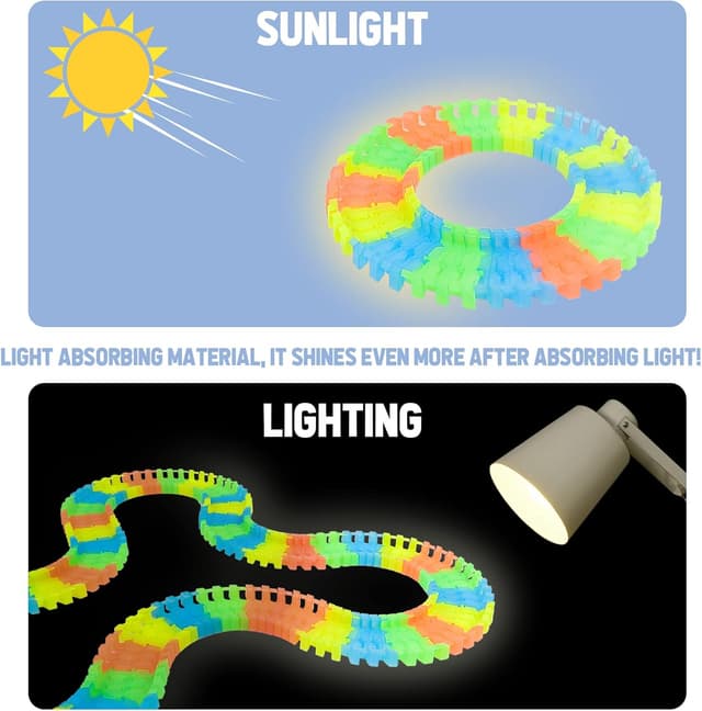 Thumbnail 6 de Autorennbahn Glow Tracks 240 Stück 3 Jahre