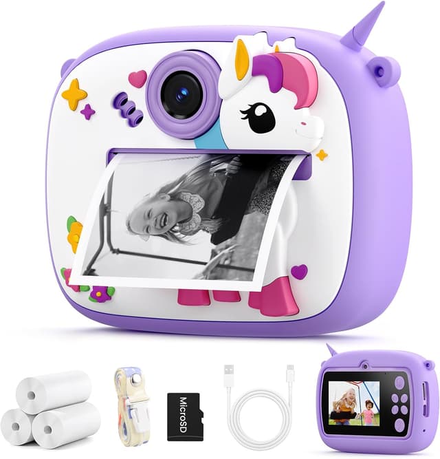 Detalle de YOZISS Bambini Fotocamera istantanea 1080P