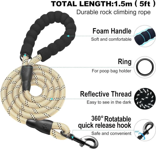 Detalle de haapaw Dog Harness and Lead Set No-Pull, Reflective Vest