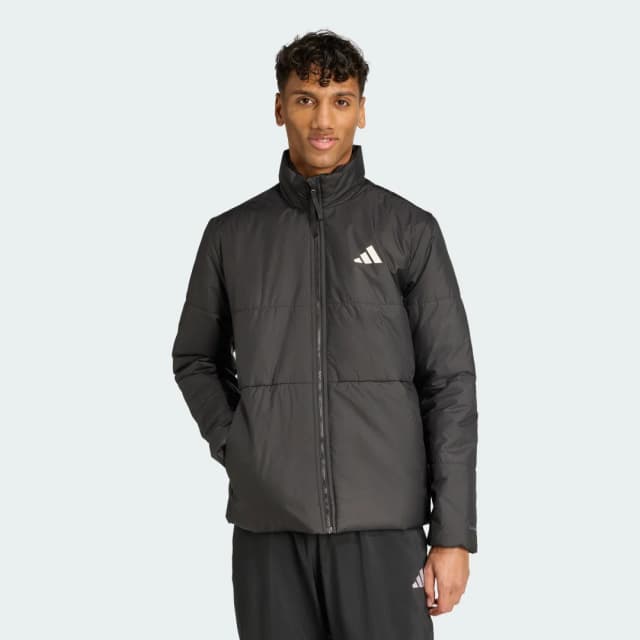 Detalle de adidas BSC Chaqueta aislante Climawarm con 3 bandas