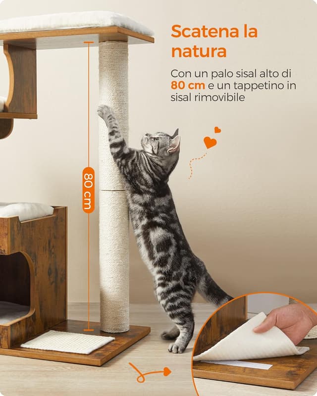 Thumbnail 5 de Feandrea PCT70HW Tiragraffi 86 cm 🐾