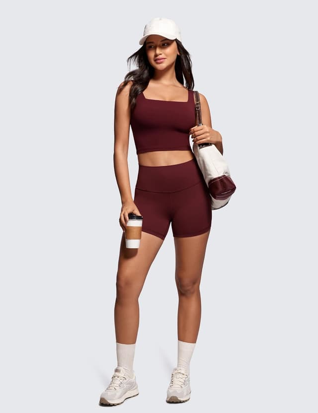 Detalle 2 de CRZ Yoga Butterluxe Square Neck Longline reggiseno sportivo donna con spalline larghe (1 pezzo)