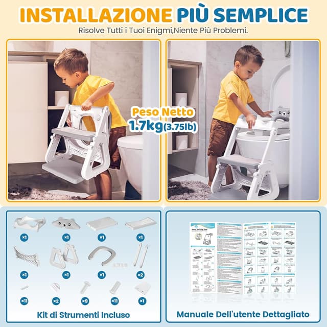 Thumbnail 5 de Riduttore WC Bambini Upgraded 2 in 1 7 livelli