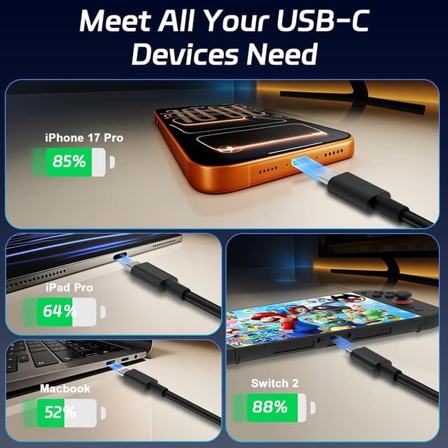 Thumbnail 5 de Samsung Charger Cable 10 ft 3M 2-Pack