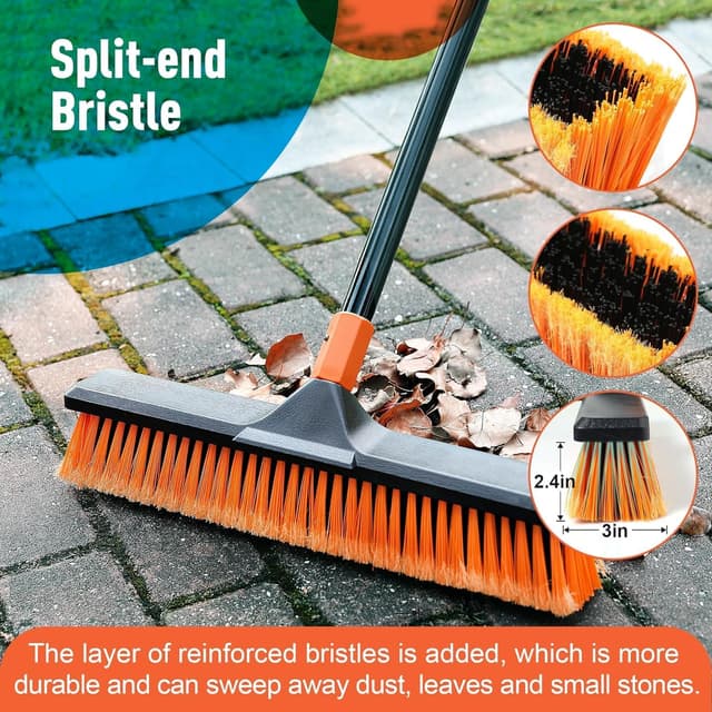 Thumbnail 1 de Garden Broom Heavy Duty 66 in outdoor brush 🧹