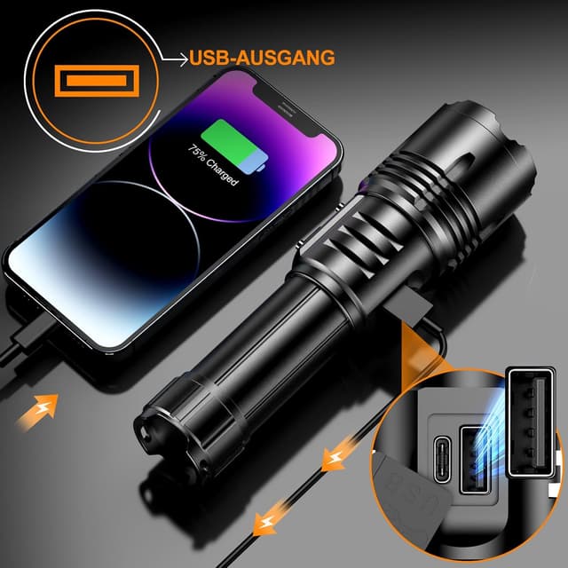 Thumbnail 6 de Relybo torcia LED 1.000.000 lumen ricaricabile