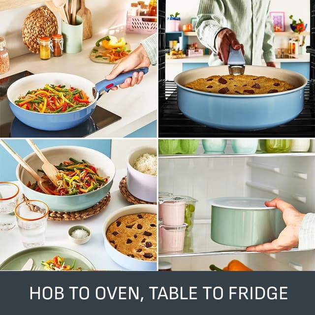 Thumbnail 5 de Tefal Ingenio Blue 11-Piece Non-Stick Cookware Set