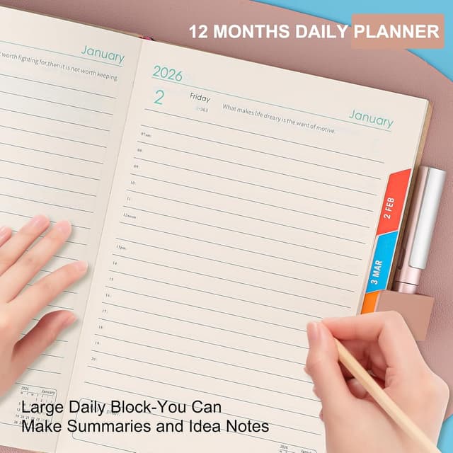 Detalle 2 de Agenda 2026 A5 un giorno per pagina