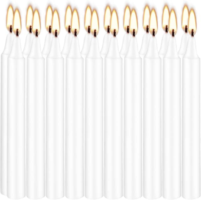 Detalle 2 de YOROXRG 40 Mini White Candles, 4-Inch