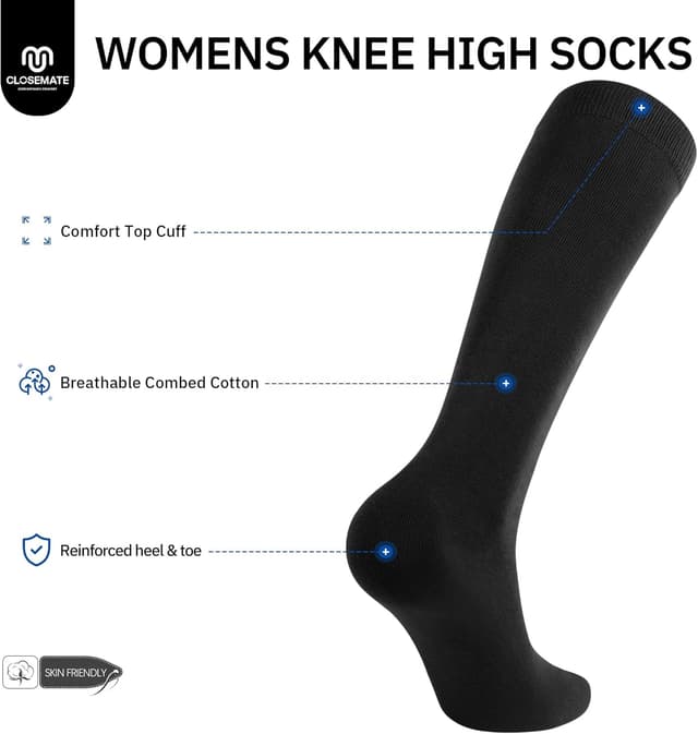 Thumbnail 3 de CLOSEMATE Chaussettes hautes 3 paires 35-42