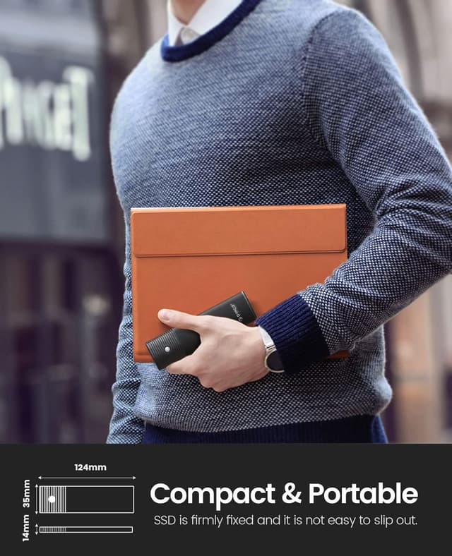 Detalle 2 de ORICO NVMe/M.2 SATA Adapter-Gehäuse für USB 3.2 Gen 2 (10 Gbps) – Werkzeugloses M.2 Case mit UASP, TRIM & SMART