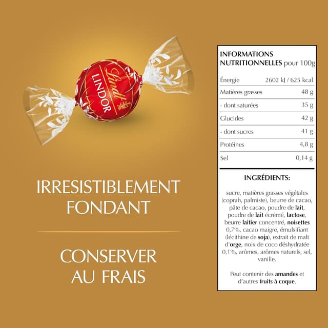 Thumbnail 1 de Lindt LINDOR 222g Assortiment de chocolats đ«