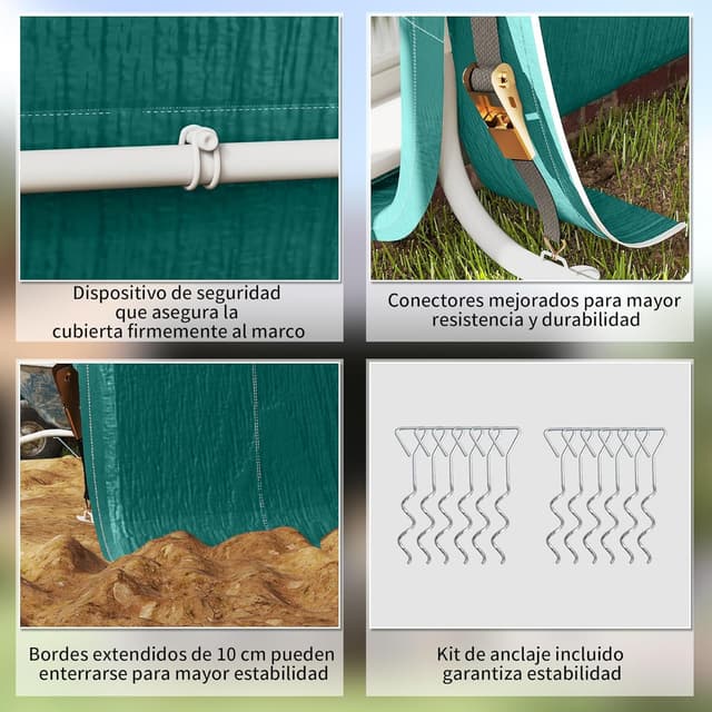 Thumbnail 4 de Outsunny Carpa de Jardín 2,4x2x2 m