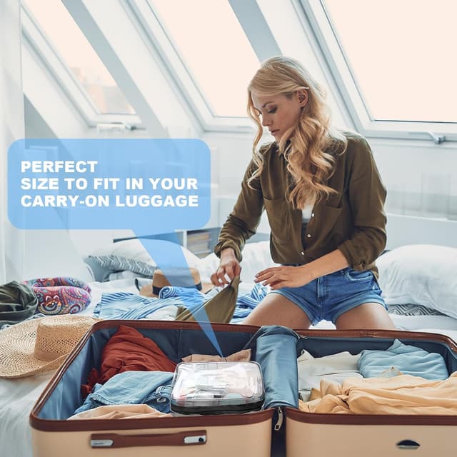 Detalle de OSDUE borse valigia trasparenti TSA 3-1-1