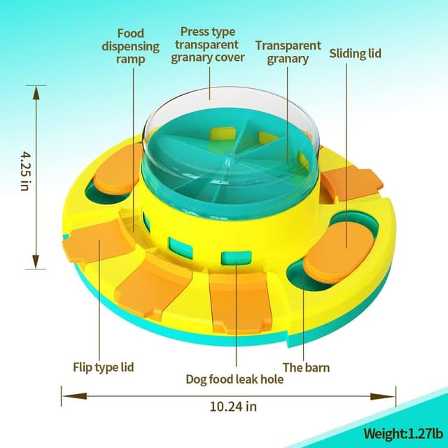 Detalle 2 de CAROZEN Interactive Dog Toys puzzle feeder for slow feeding and training