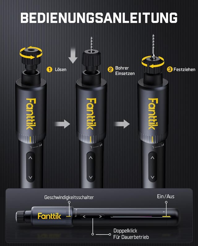 Thumbnail 3 de Fanttik K2 Nano Mini-Bohrstift