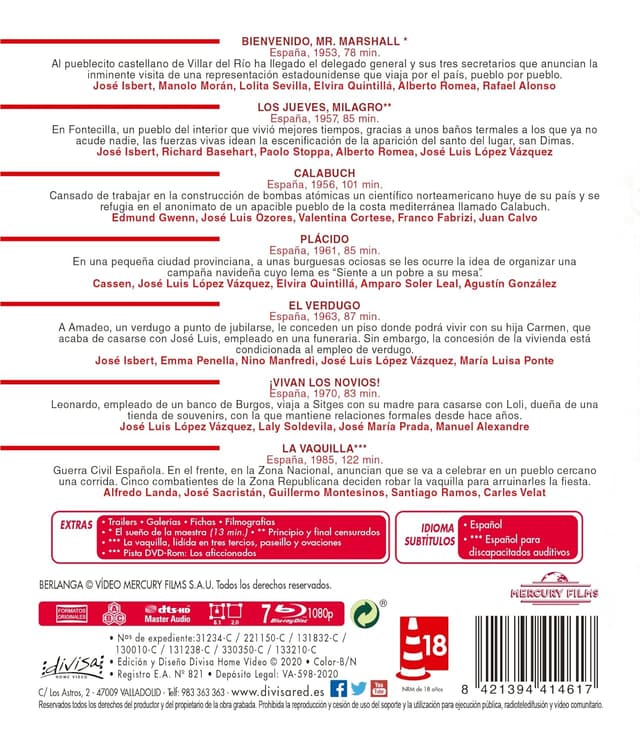 Detalle 2 de Divisa HV Berlanga 1921-2021 Blu-ray Pack 7