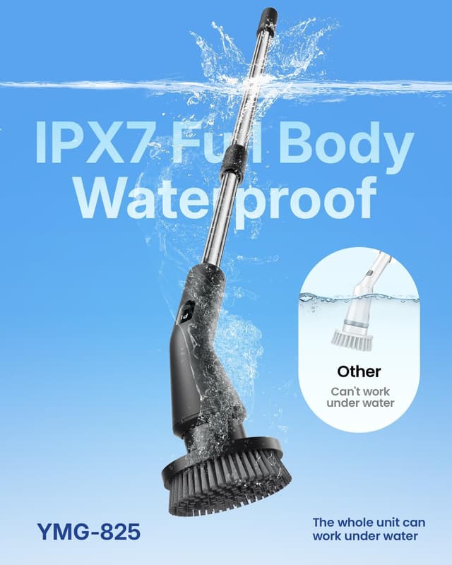 Detalle 2 de Leebein Electric Spin Scrubber 2025 — 7 heads 🧽