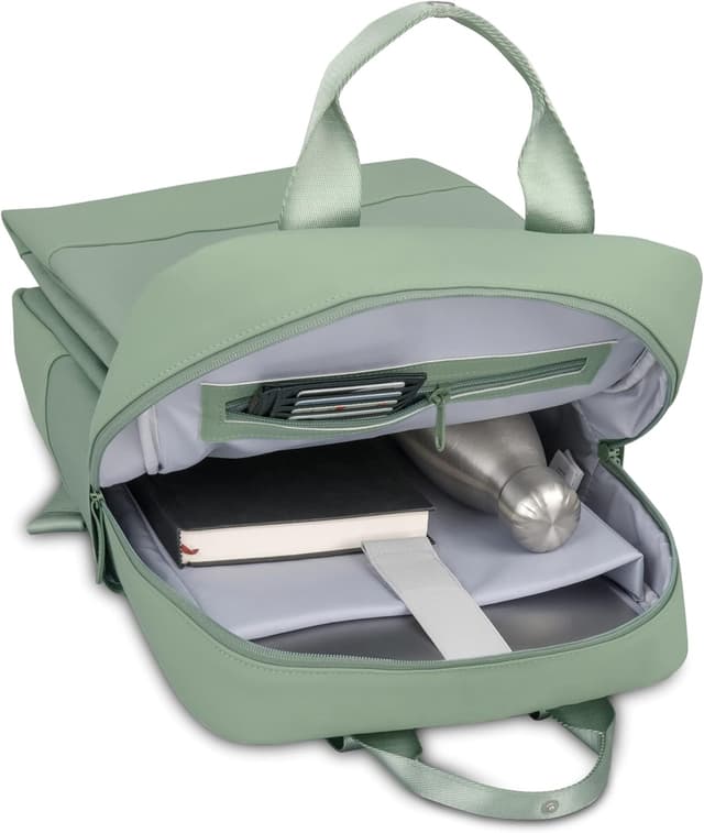 Detalle 2 de Johnny Urban Jona Large Rucksack grün – Tagesrucksack mit Laptopfach bis 16 Zoll (14 Liter)