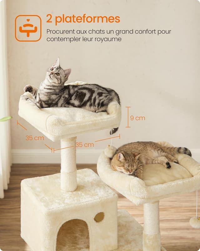 Thumbnail 3 de Feandrea PCT15BE Arbre à chat 143 cm